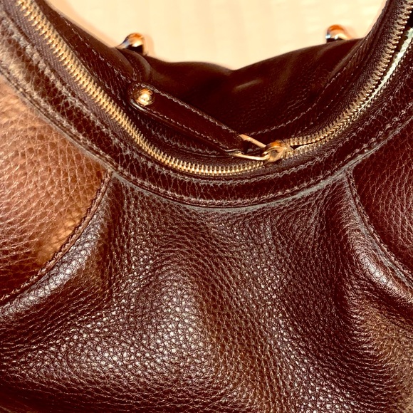 NEW GUCCI LEATHER GG HORSE-BIT SIGNATURE TRIM HOBO!!! BUY IT! 🔥 - Picture 11 of 16